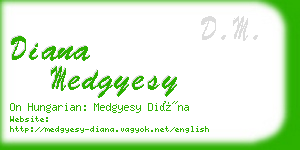 diana medgyesy business card